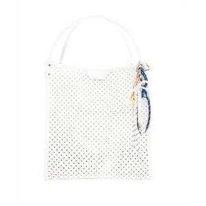 NEW BC HANDBAGS women's large handbag with bag charms in white
